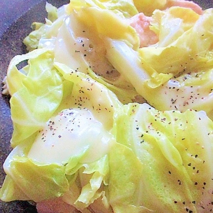 簡単!チーズとろける♪鷄むね肉とキャベツの重ね蒸し